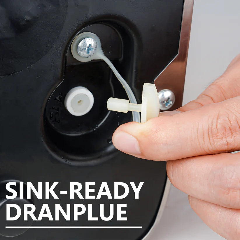 Firstaqua Ice Maker Machine, 44Lbs/24H Portable Ice Cube Maker W/ Built-in Compressor, One-Key Operation & Self-Cleaning, Ice Maker Countertop with Ice Scoop & Basket for Home Coffee Bar