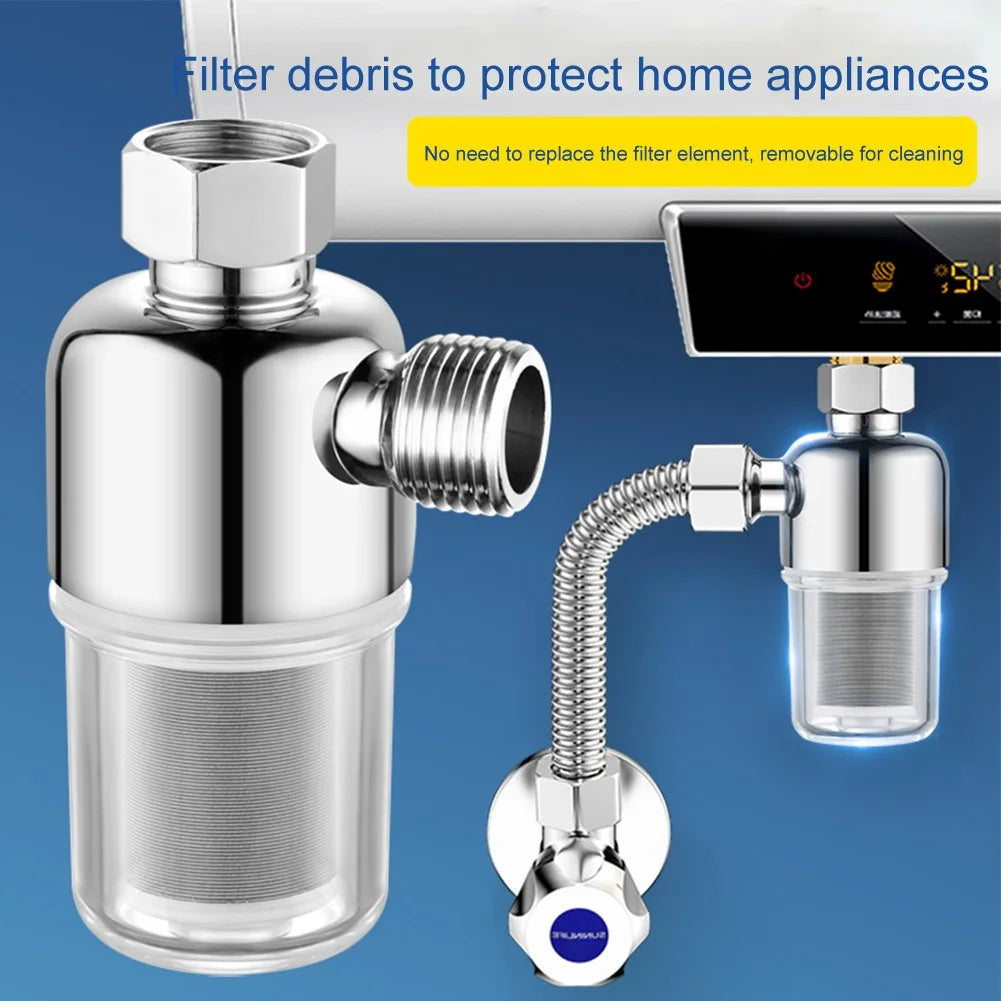 Firstaqua Stainless Steel Water Purifier-Anti-Scaling Universal Faucet-Pre-Filter Of Electric Water Heater-Household Filter-Free Wall-Hung Boiler Inlet Tap Water Shower Anti-Scaling